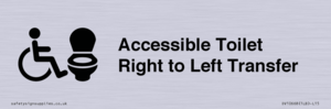 Accessible Toilet with Right to Left Transfer